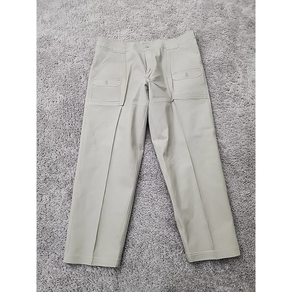 Cabela's Cargo Pants Mens 40x30 Khaki Straight Leg Utility Workwear Outdoor